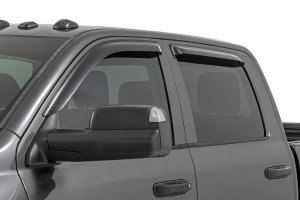 Ram 2500 Side Window Deflectors - Rough Country - Tape On Rain Guard - '10-'24